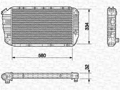 MAGNETI MARELLI 350213641000 -  Радиатор, охлаждение двигателя